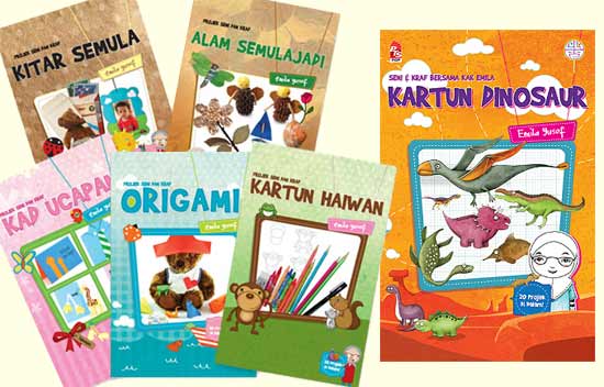 Malaysian children's craft book series by Emila Yusof (Buku Prima Karangkraf (Malaysia), 2014)