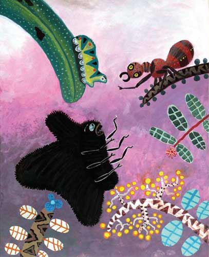 Illustration from The Proud Butterfly and the Strange Tree, by Jainal Amambing