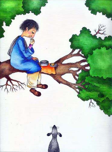 Illustration by Proiti Roy from 'Gulla and the Hangul' written by Mariam Karim Ahlawat (Tulika Books, 2009)
